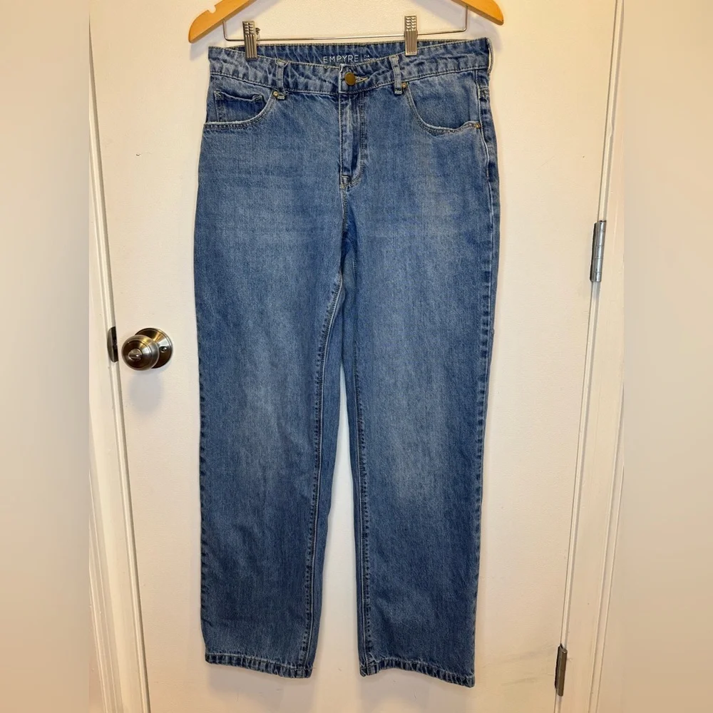 Empyre Zia Vintage Straight Leg Blue Jeans %100 Cotton Women’s Size 4 - Picture 3 of 16